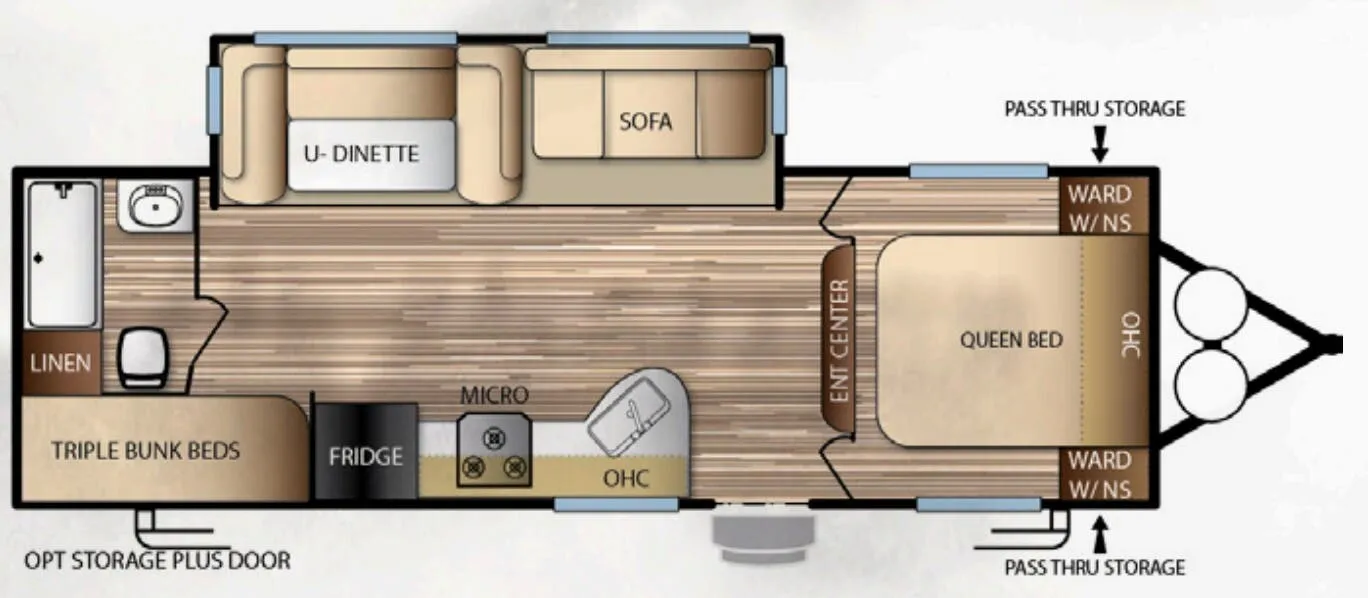 Forest River EVO 2550 floor plan