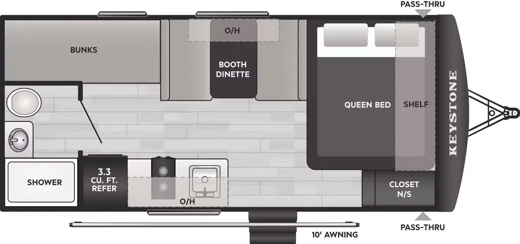 2026 Keystone Springdale Mini 1800BH floor plan