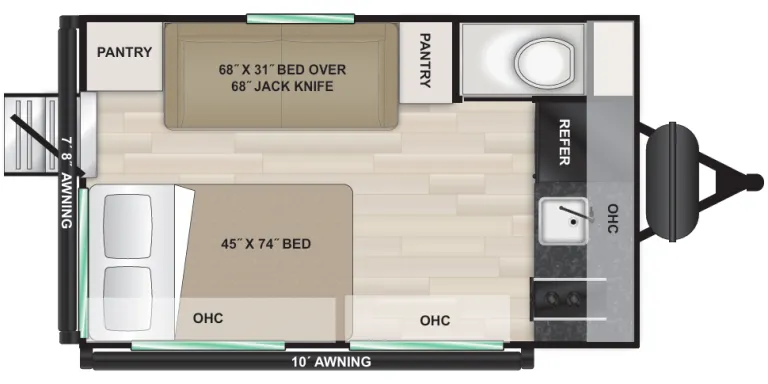 2026 Modern Buggy Trailers Hopper 1 - Floor plan