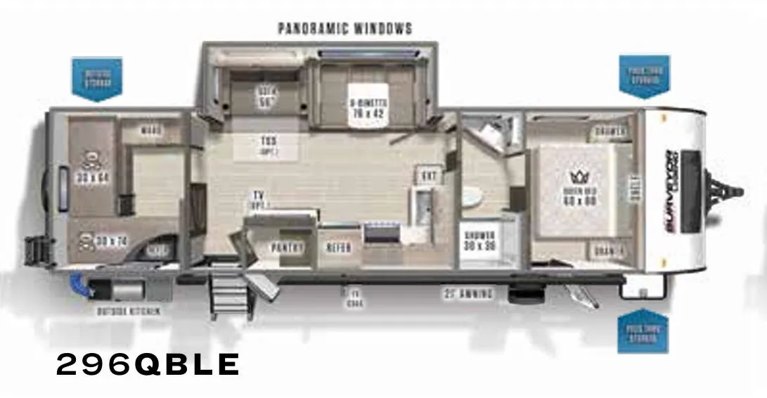 Forest River Surveyor Legend 295QBLE floor plan