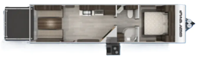 Forest River Cherokee Grey Wolf 26MBRR floor plan