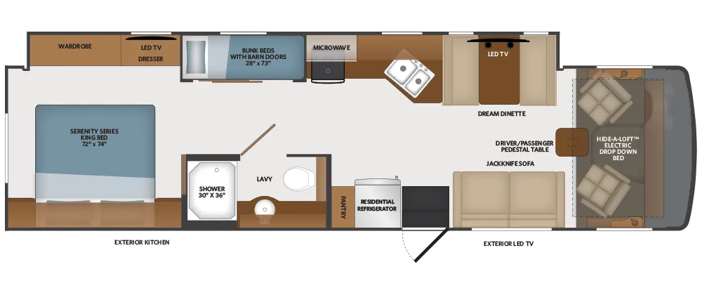 Fleetwood Flex 34J floor plan