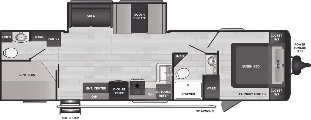 2024 Keystone Springdale 310DB floor plan