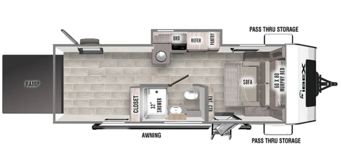2023 Forest River IBEX 24MTH - Floor plan