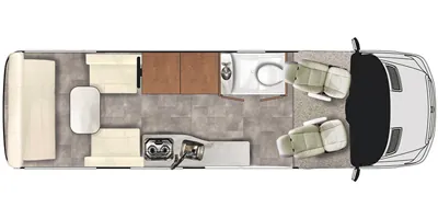 2018 Pleasure-Way Plateau TS - Floor plan
