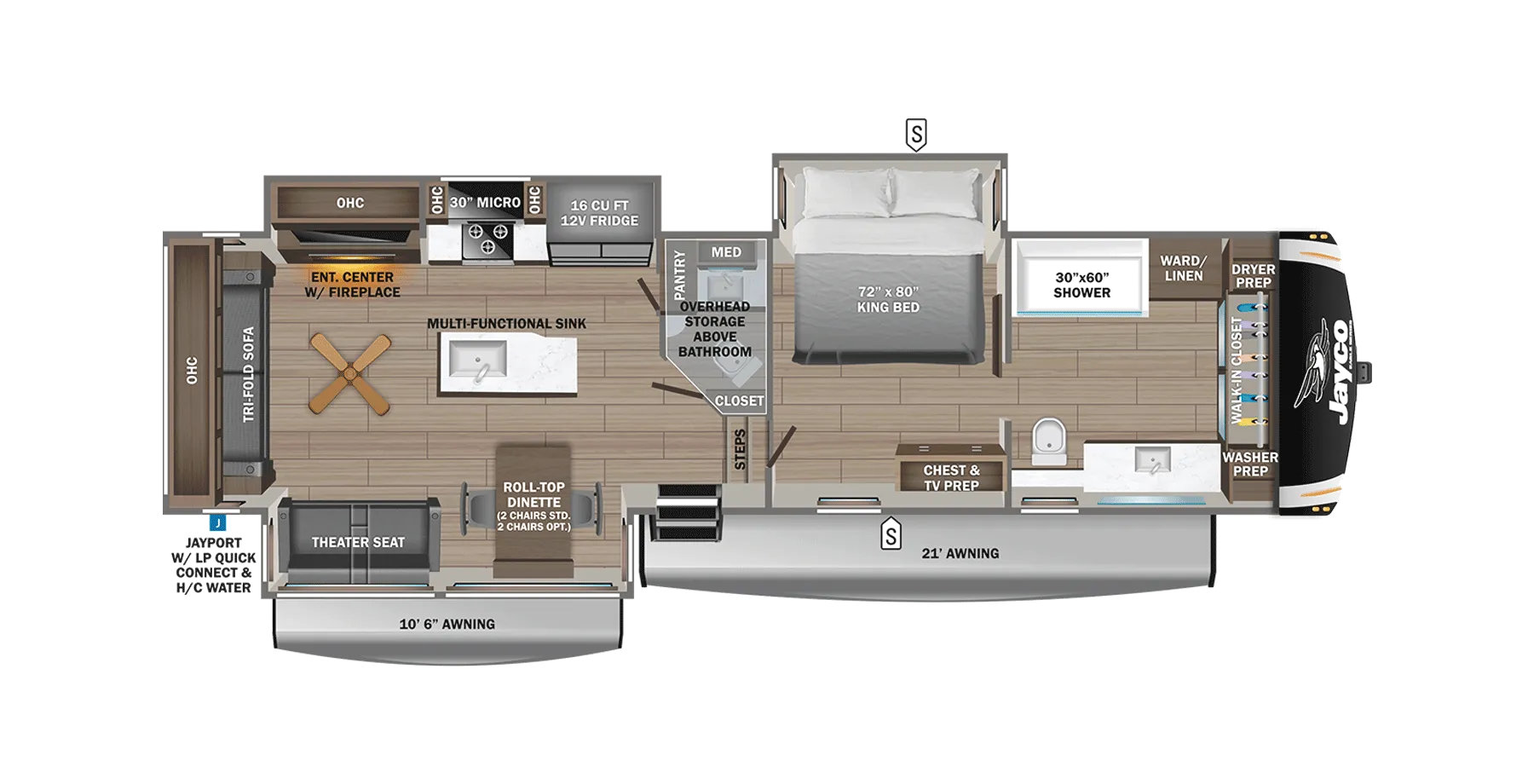 2026 Jayco Eagle 370FBTS - Floor plan