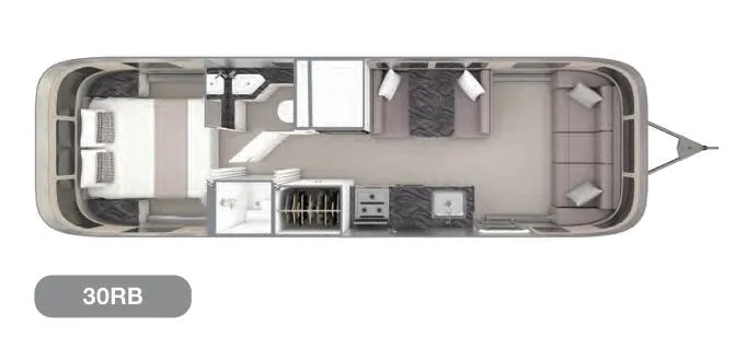 Airstream Classic 30RB floor plan