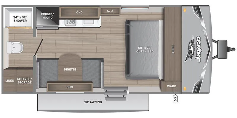 2025 Jayco Jay Flight SLX 170FQW Sport Edition floor plan