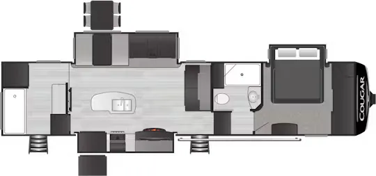 Keystone Cougar 357UMR floor plan