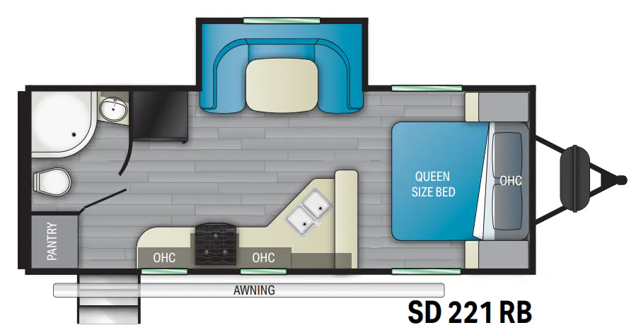 Heartland Sundance 221RB floor plan