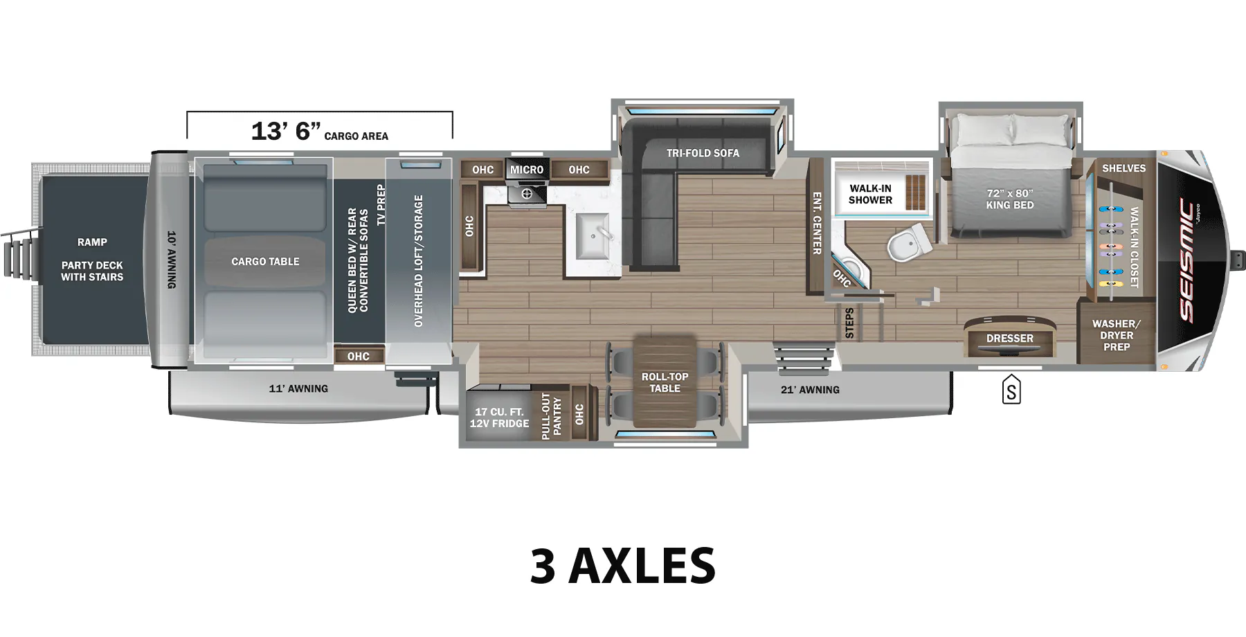 Jayco Seismic 399 floor plan