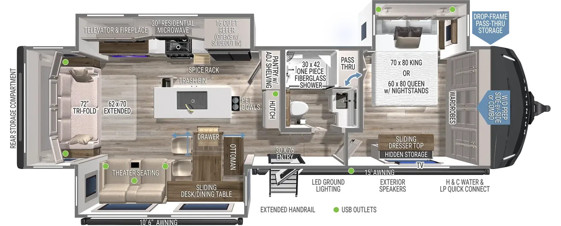 2027 Brinkley Model Z AIR 310 - Floor plan
