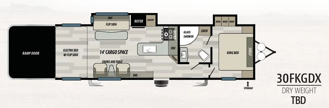 Forest River Shockwave 30FKGDX floor plan