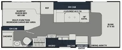 Coachmen Leprechaun 220XG floor plan