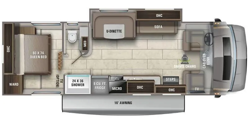 Entegra Coach Odyssey 29K floor plan