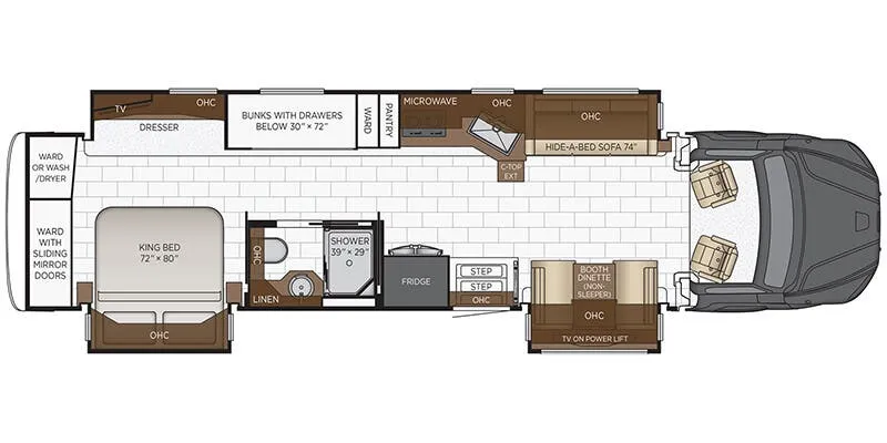 2025 Newmar Super Star 4065 - Floor plan