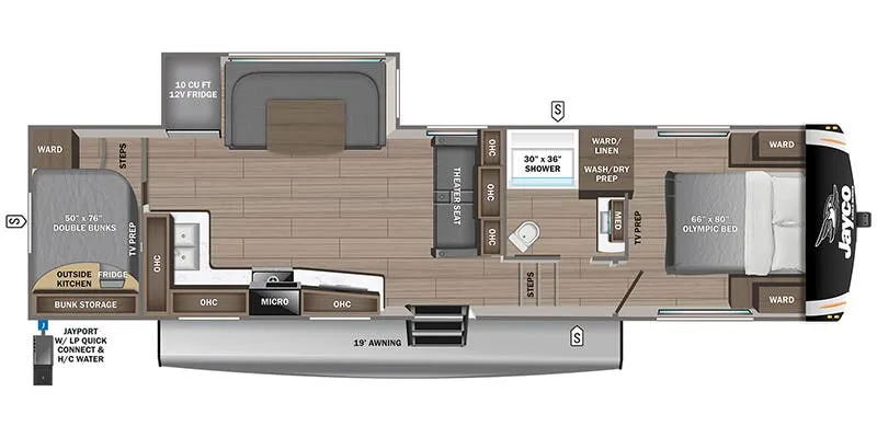 2025 Jayco Eagle HT 29DDB - Floor plan