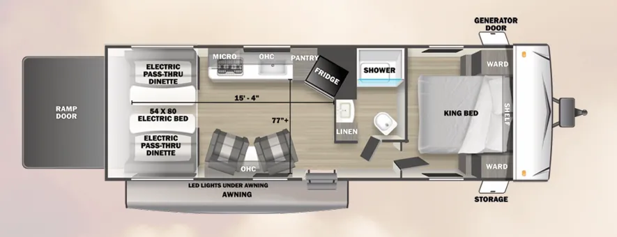 Forest River Sandstorm 2500SRS floor plan