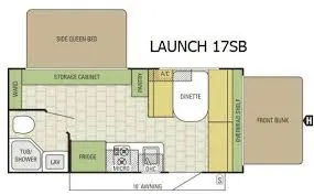 2017 Starcraft STARCRAFT LAUNCH 17SB - Floor plan