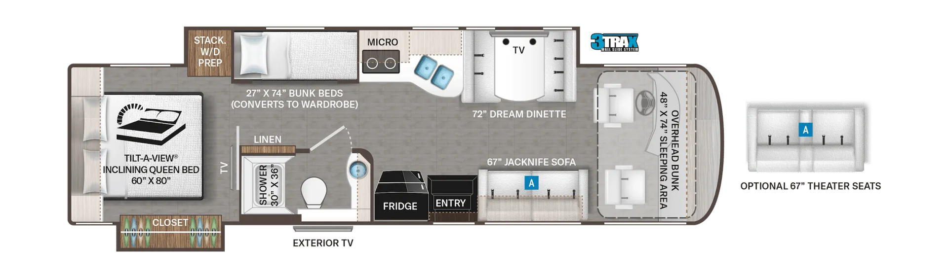 Thor Motor Coach Palazzo GT 33.5 floor plan
