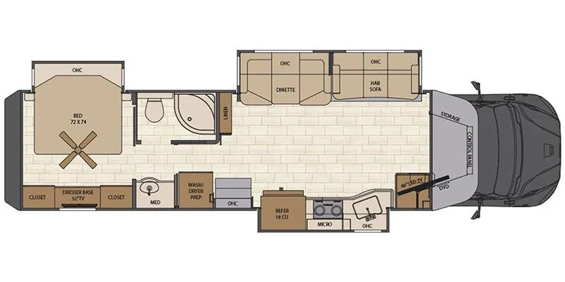 2022 Renegade RV Verona LE 38LDG - Floor plan
