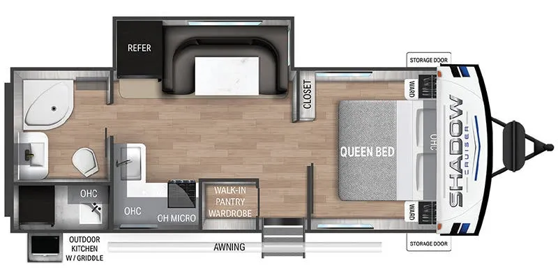 Cruiser RV Shadow Cruiser SC239RBS floor plan