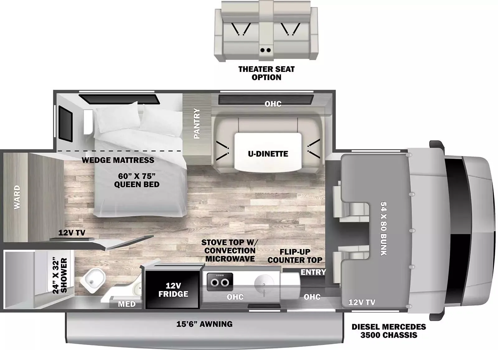 Forest River Solera 24SRC floor plan