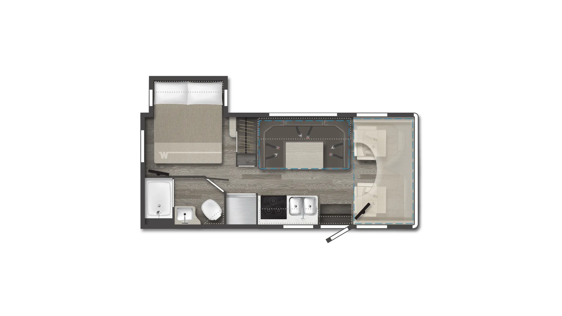 Winnebago Minnie Winnie 22M floor plan
