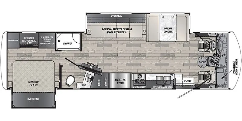 2021 Forest River Georgetown 5 Series GT5 31L5 floor plan