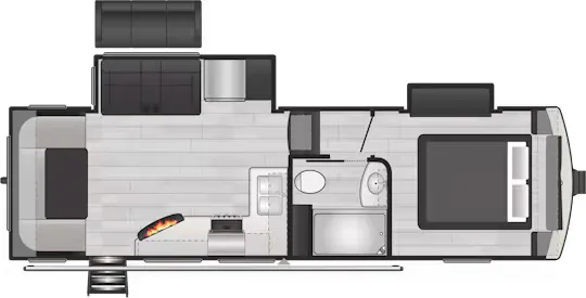 Keystone Arcadia Super Lite 253SLRD floor plan