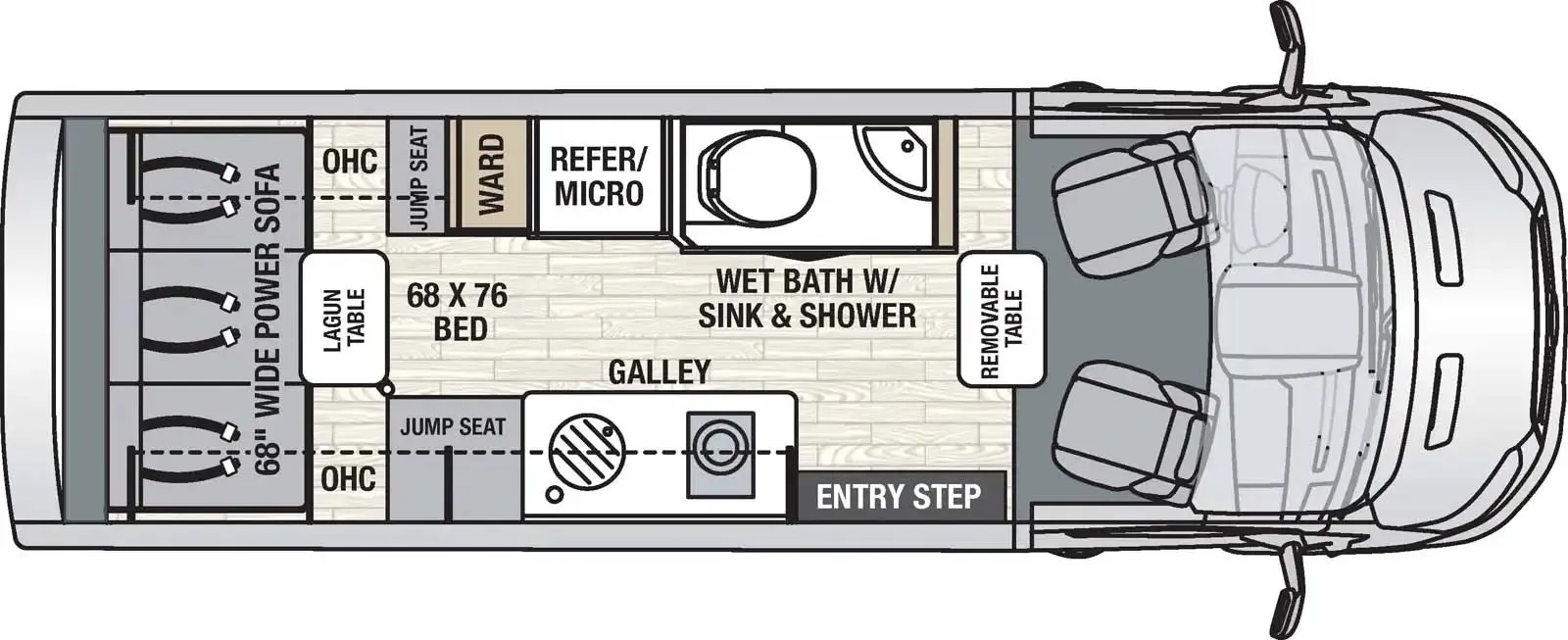 2024 Coachmen Beyond 22C - Floor plan