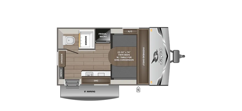 2026 Jayco Jay Flight SLX 140TBW floor plan