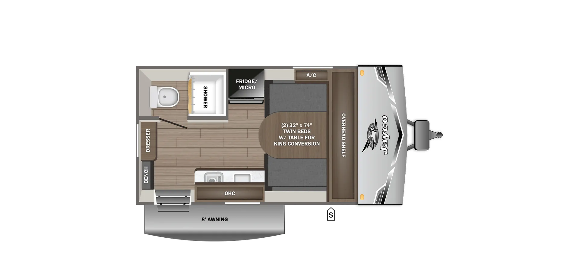 2026 Jayco Jay Flight SLX 140TBW - Floor plan
