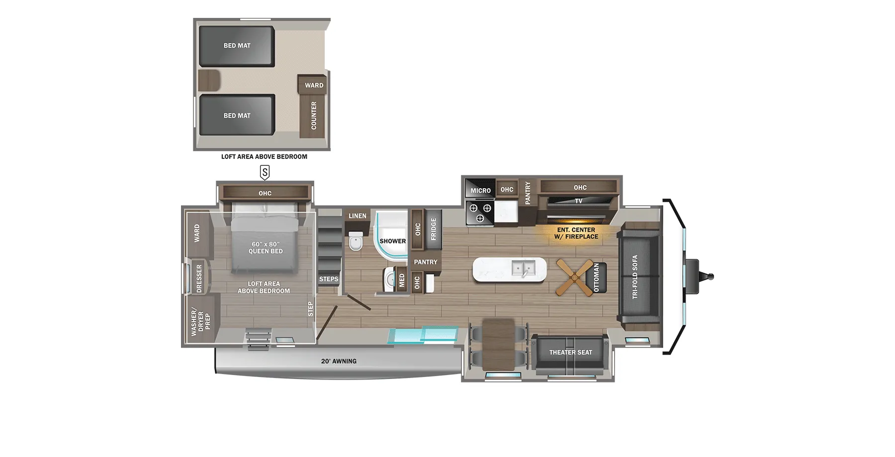 Jayco Jay Flight Bungalow 40LOFT floor plan