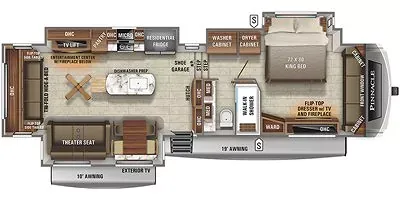 2022 Jayco Pinnacle 36SSWS - Floor plan