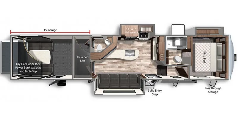 Dutchmen Voltage Triton 3951 floor plan