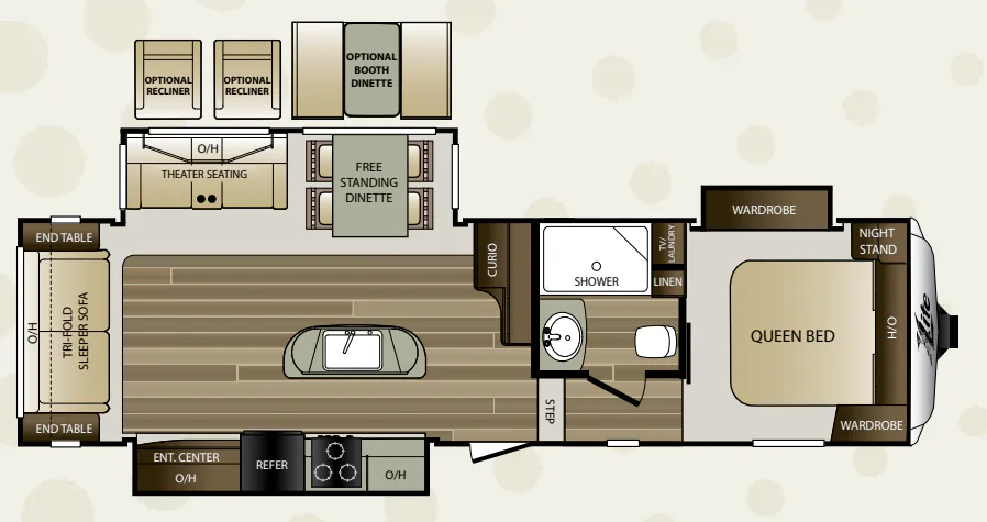 Keystone Cougar XLite 29RLI floor plan