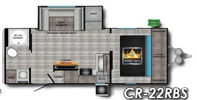 CrossRoads Cruiser Aire CR22RBS floor plan