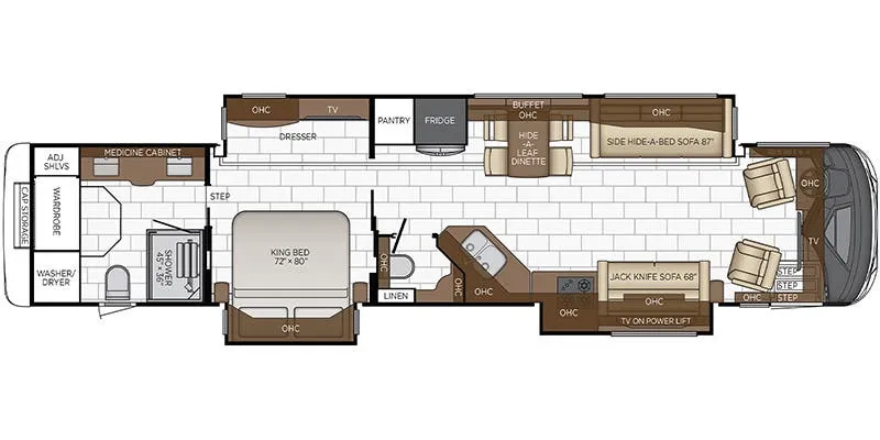 Newmar Mountain Aire 4591 floor plan