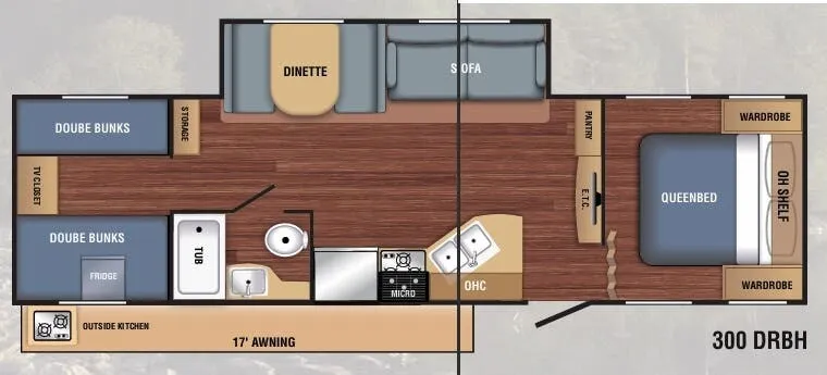 Braxton Creek BX 300DRBH floor plan