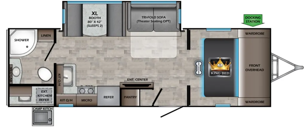 2022 CrossRoads Sunset Trail 253RB floor plan