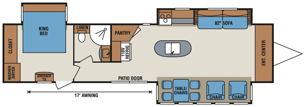 K-Z Sportsmen S363FL floor plan