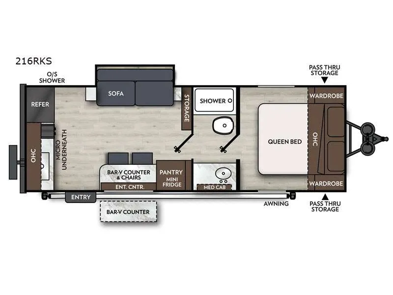 2026 Coachmen Apex Nano 216RKS - Floor plan