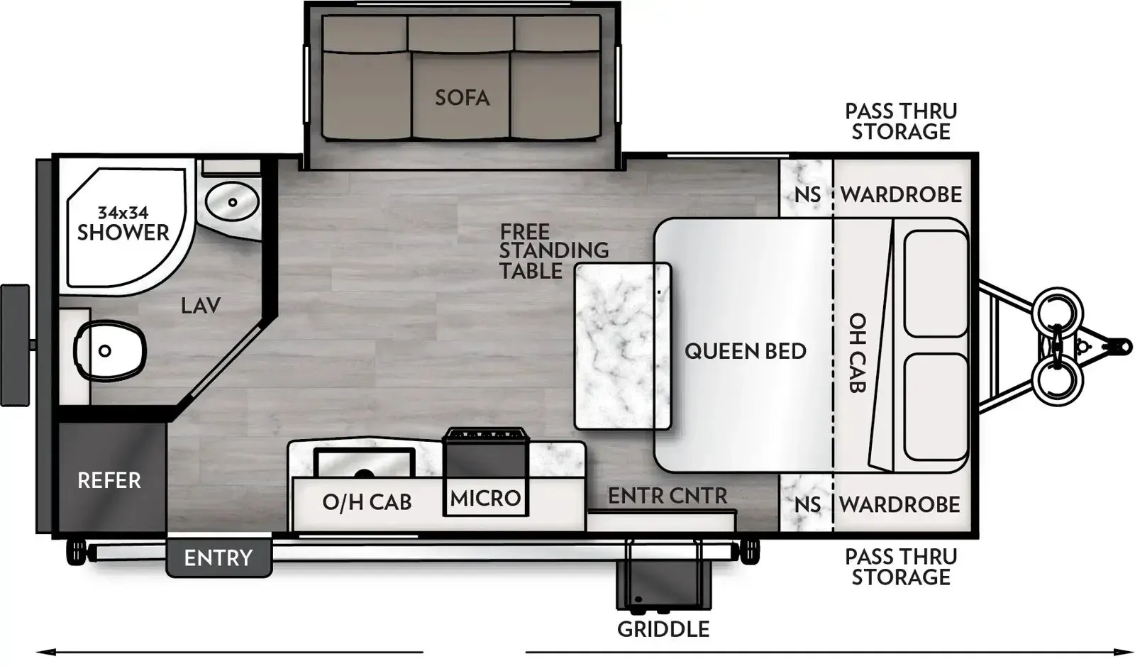 Coachmen Apex Ultra-Lite 188RBST floor plan