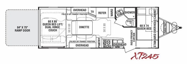 Cruiser RV Fun Finder Xtra XT-245 floor plan