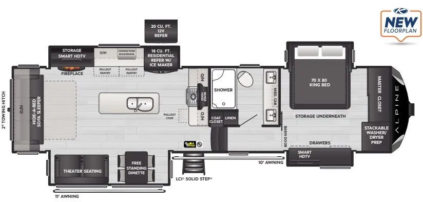 Keystone Alpine 3303CK floor plan