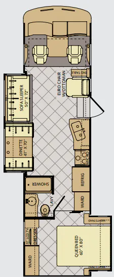 Fleetwood Southwind 32VS floor plan