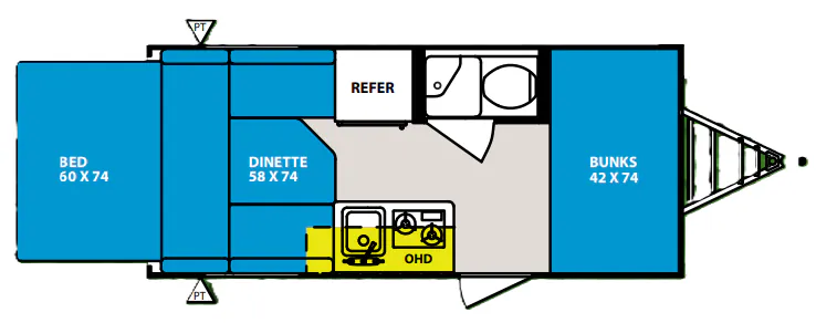 Forest River R-Pod RP-172T floor plan