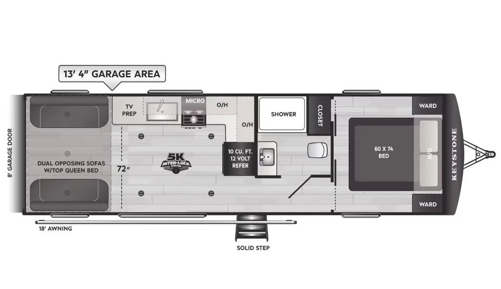 2026 Keystone Impact 2813 floor plan