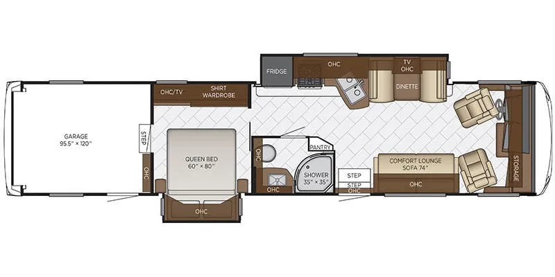 Newmar Canyon Star 3927 floor plan